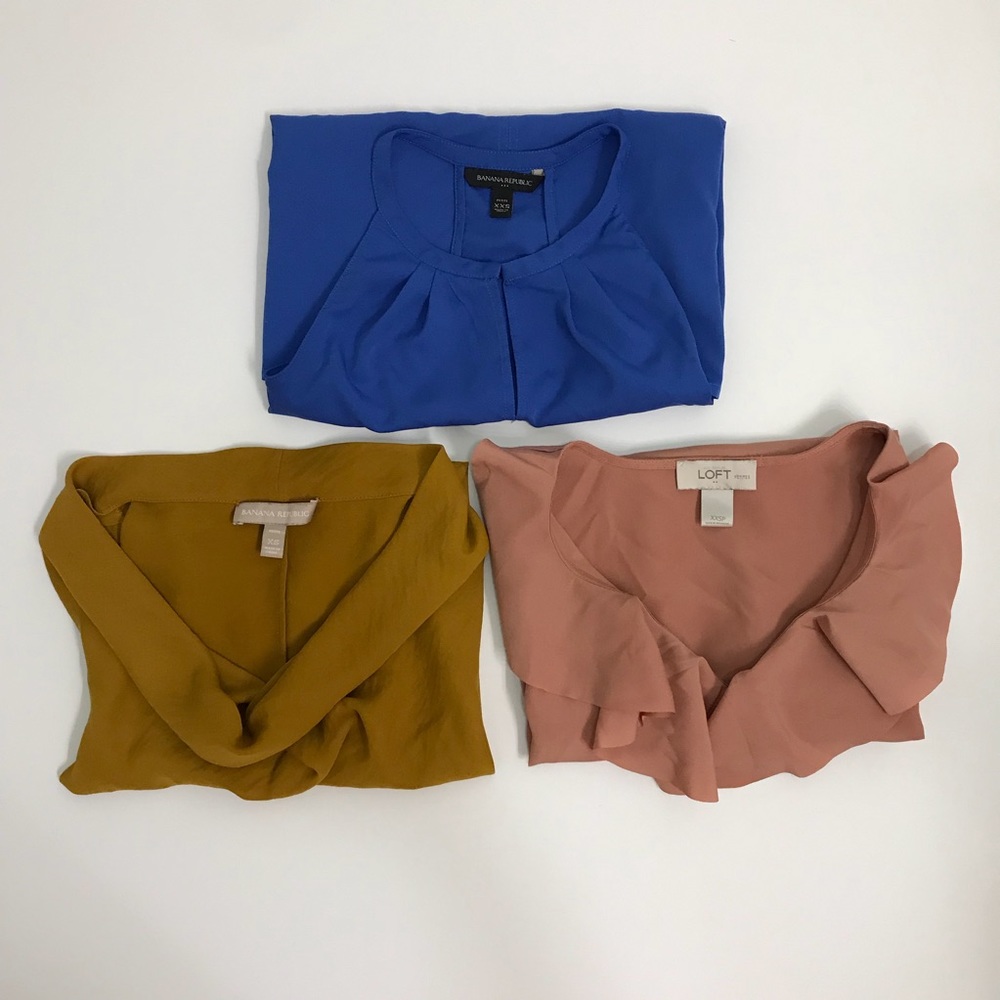 Banana Republic & Loft Petite Shell Tops XSP XXSP
